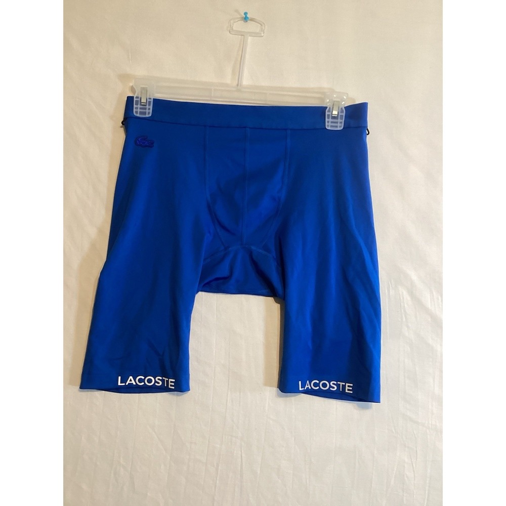 Lacoste Sport Size Large Lining for Shorts Blue Spell Out Men